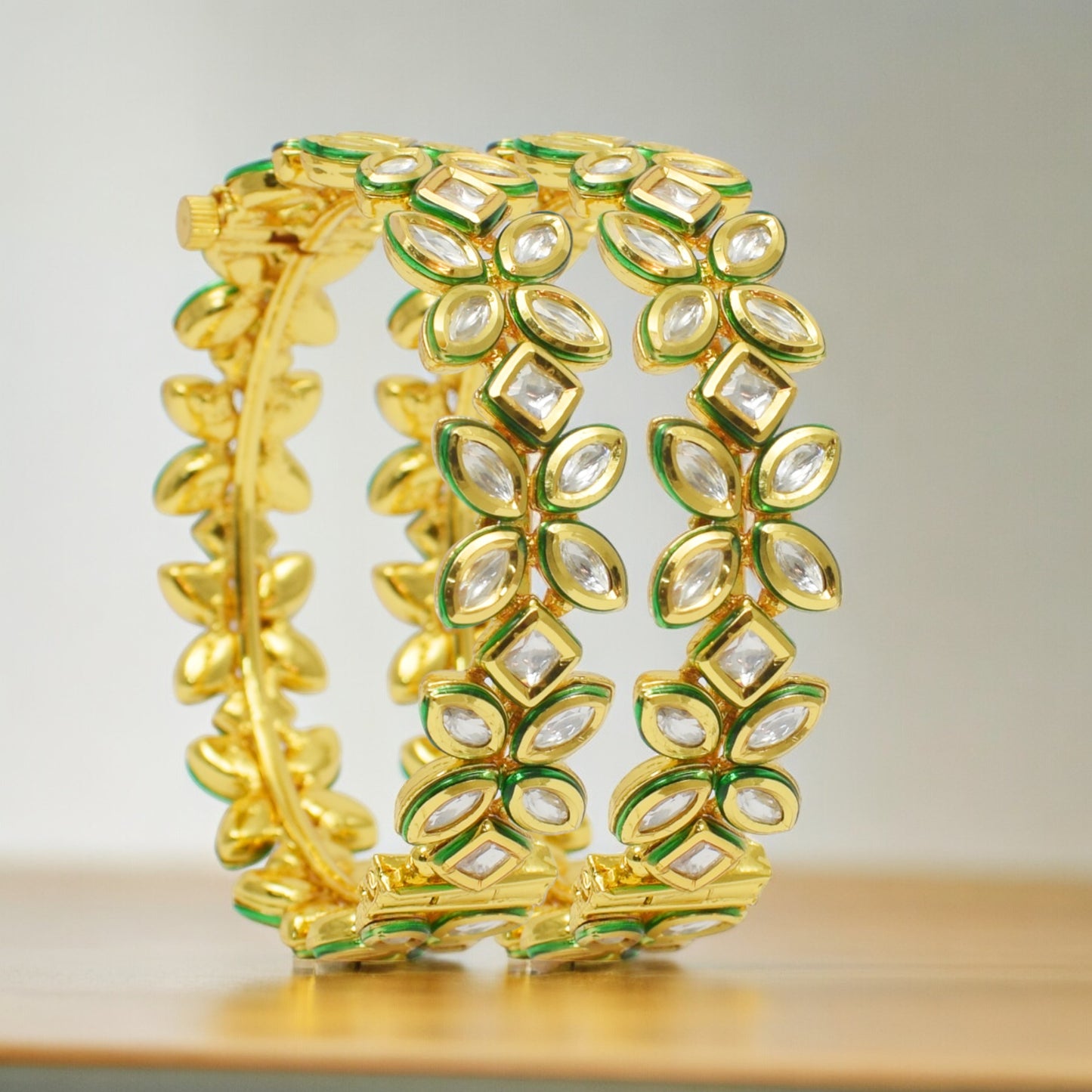 Prisha Kundan Bangles