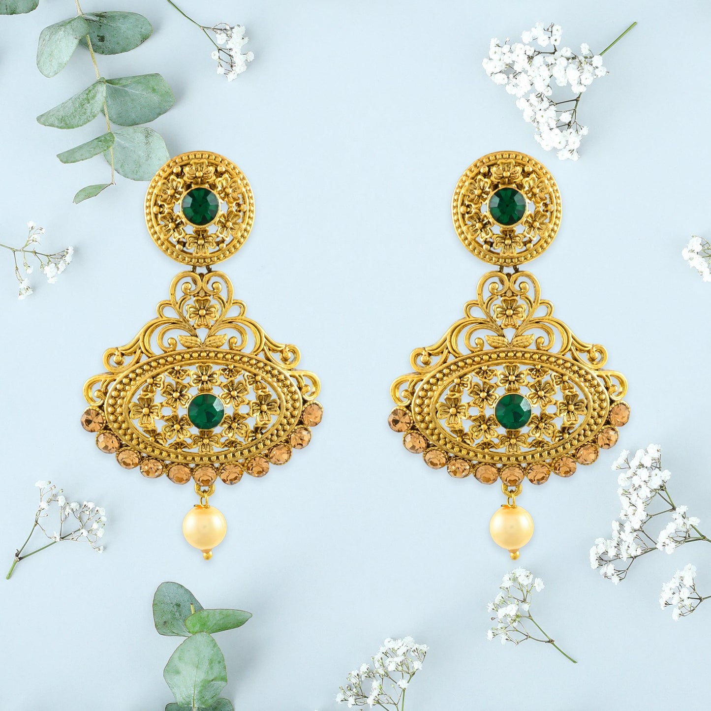 Diya Polki Earrings