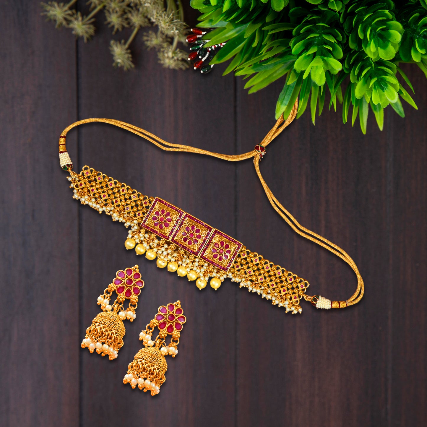 Tanvi Temple Necklace