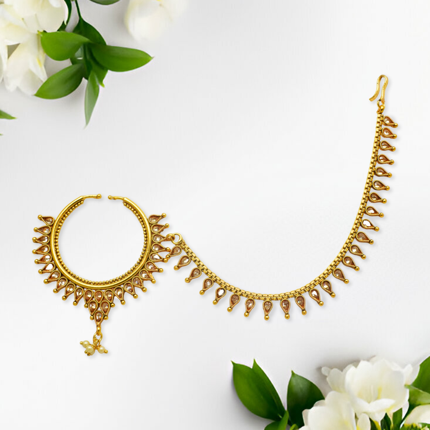 Medha Gold Plated Nath