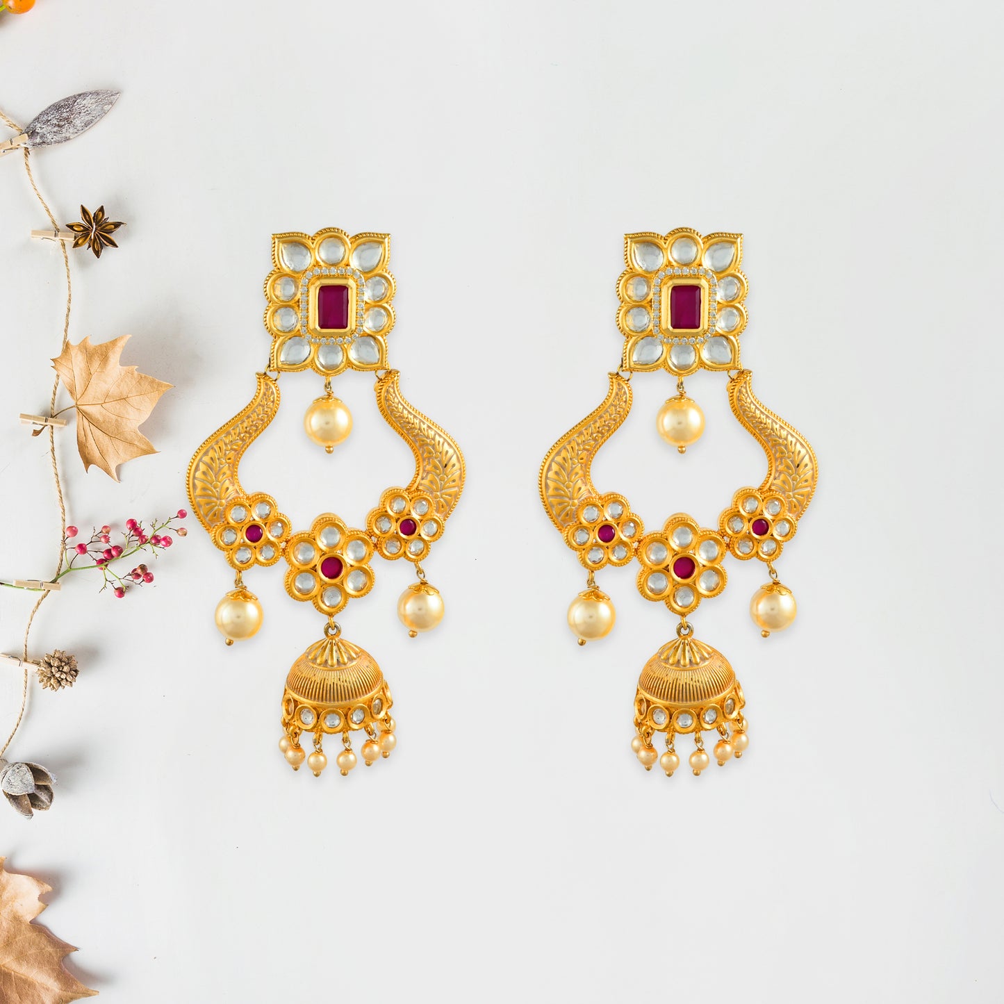 Kajal Kundan Earrings