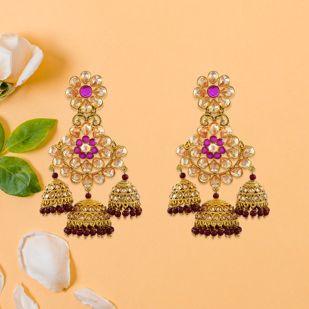 Indrani Polki Earrings