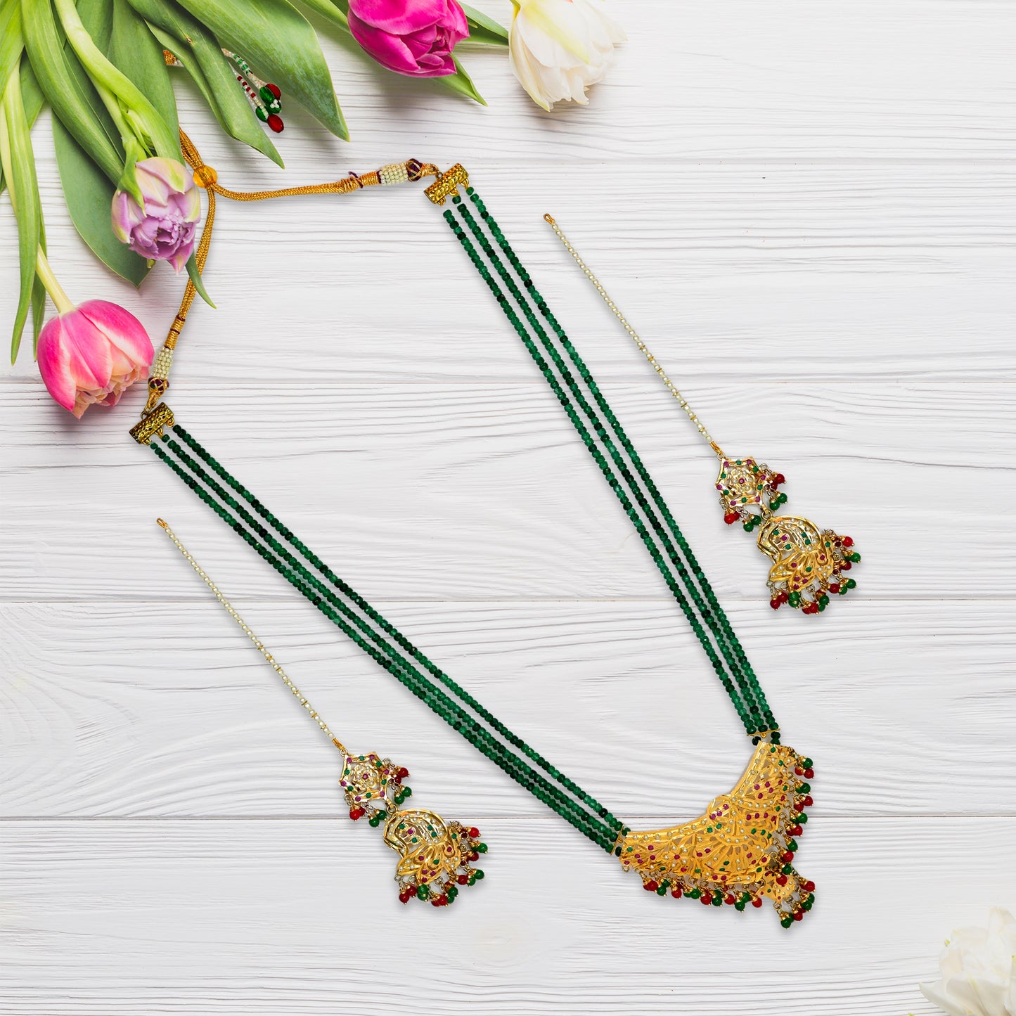 Zara Jadau Necklace Set