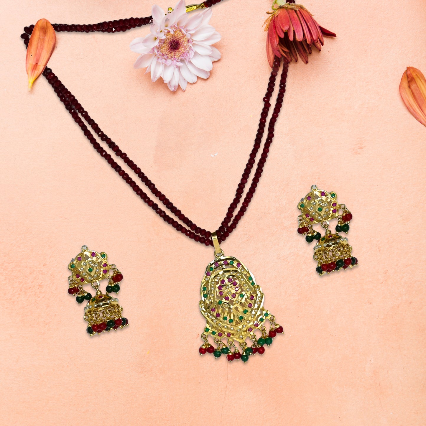 Nisha Jadau Necklace Set
