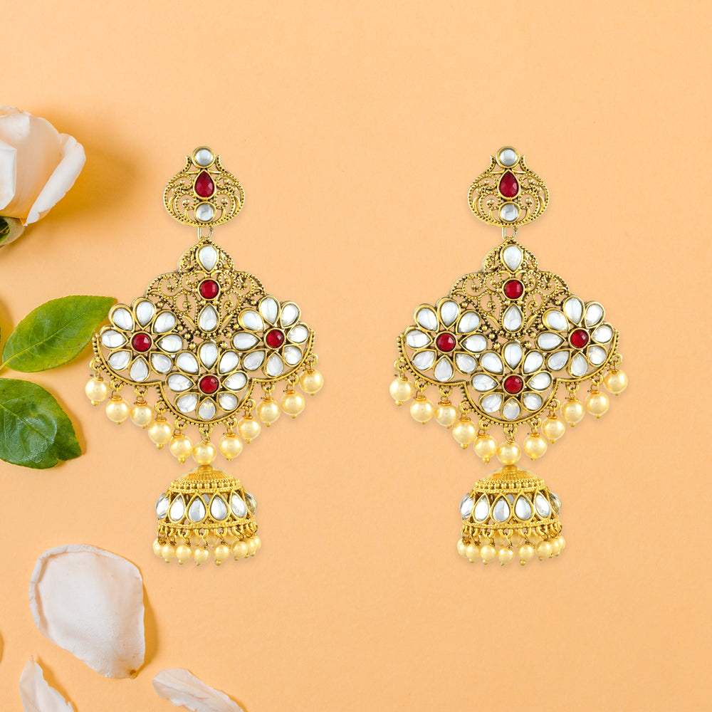 Mira Polki Earrings