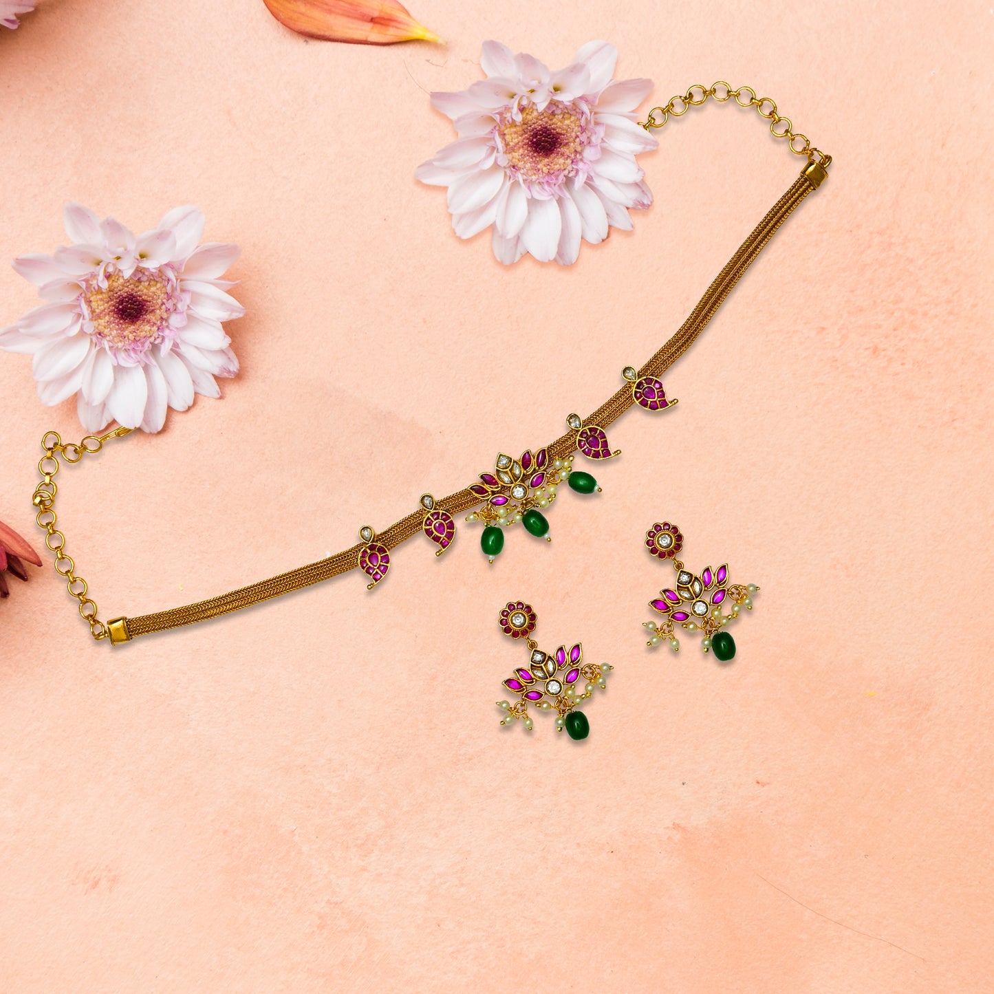 Saanvi Temple Necklace