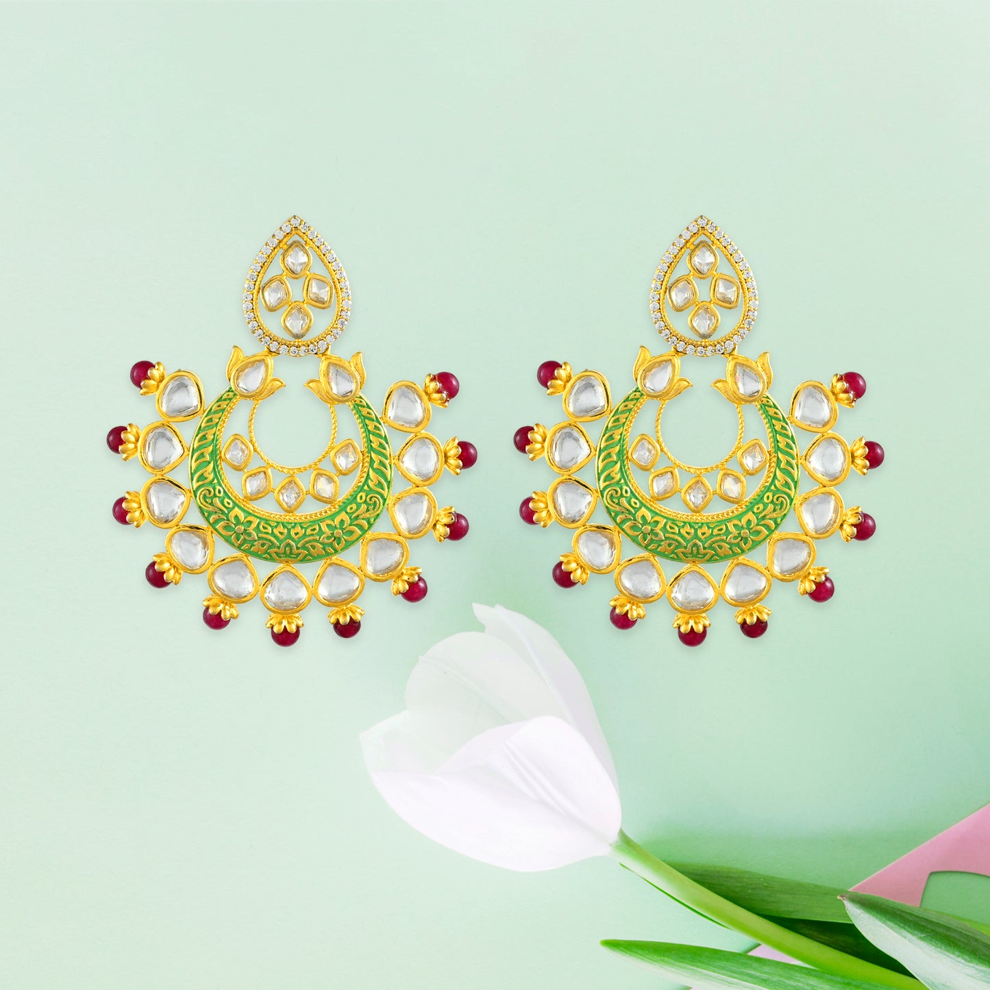 Megha Kundan Earrings