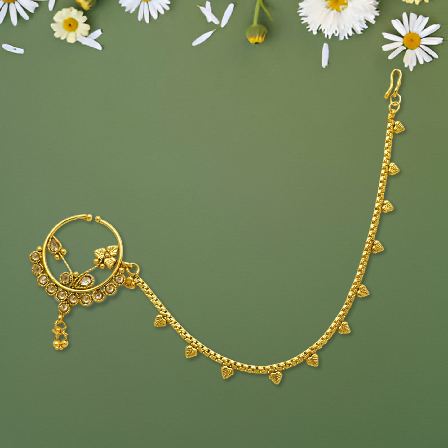 Kanika Gold Plated Nath