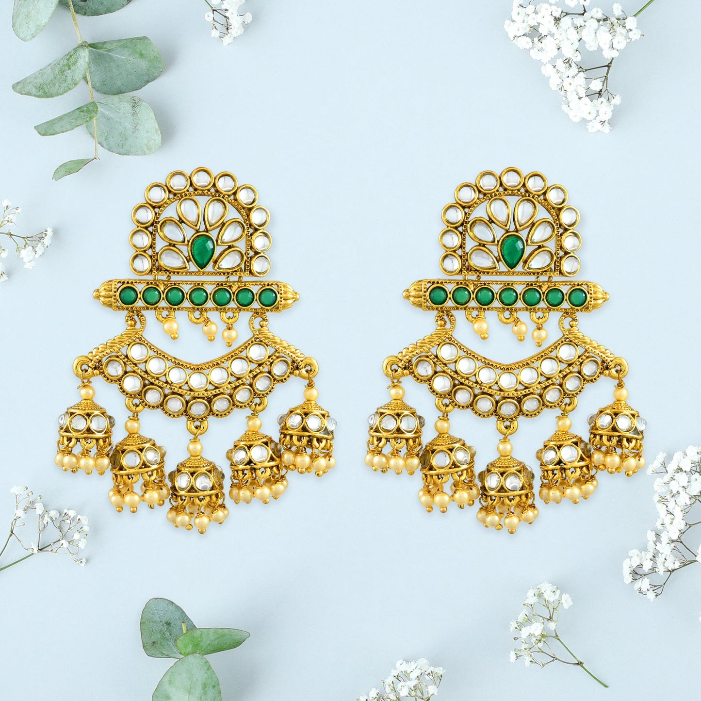 Diya Polki Earrings