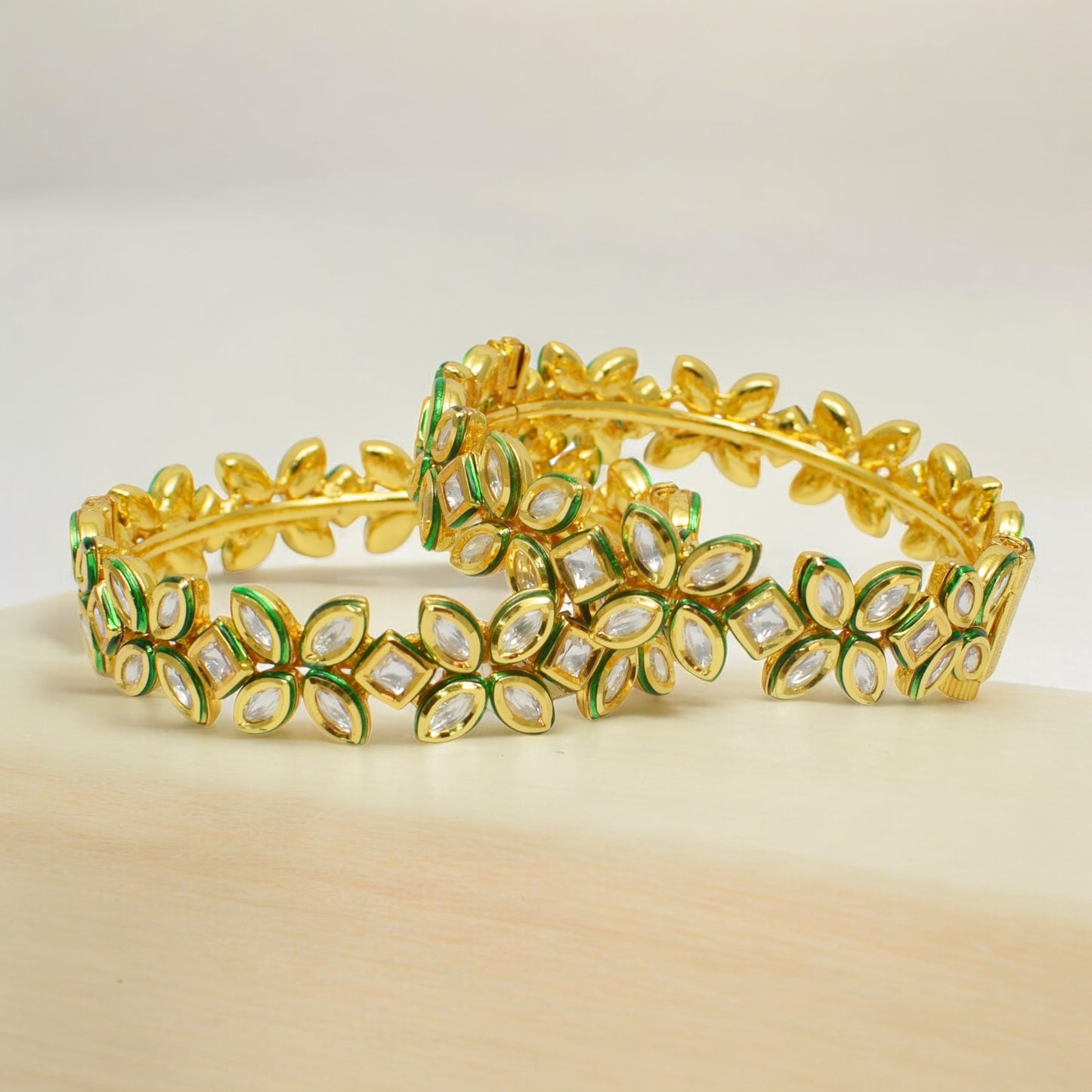Prisha Kundan Bangles