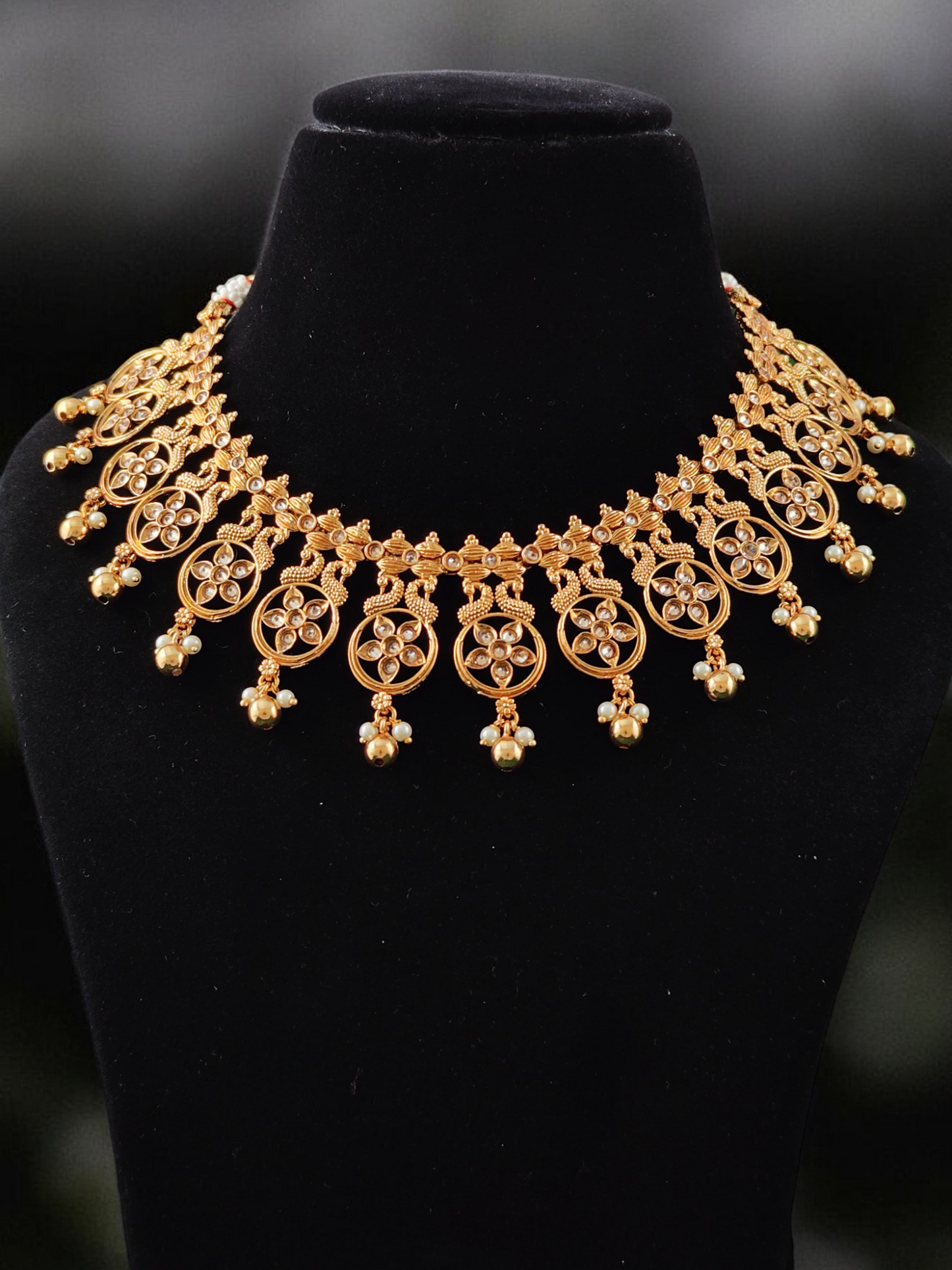 Diya Temple Necklace