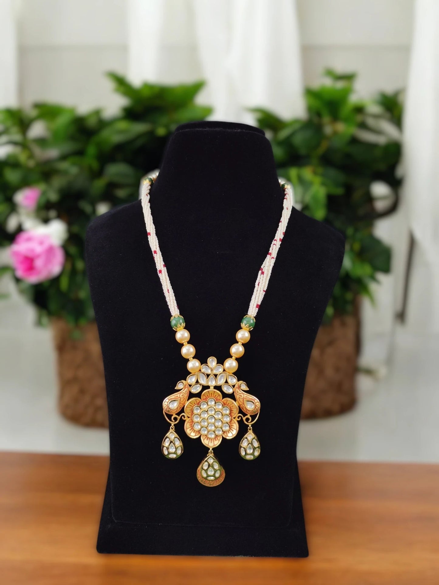Kamini Kundan Pendent Set
