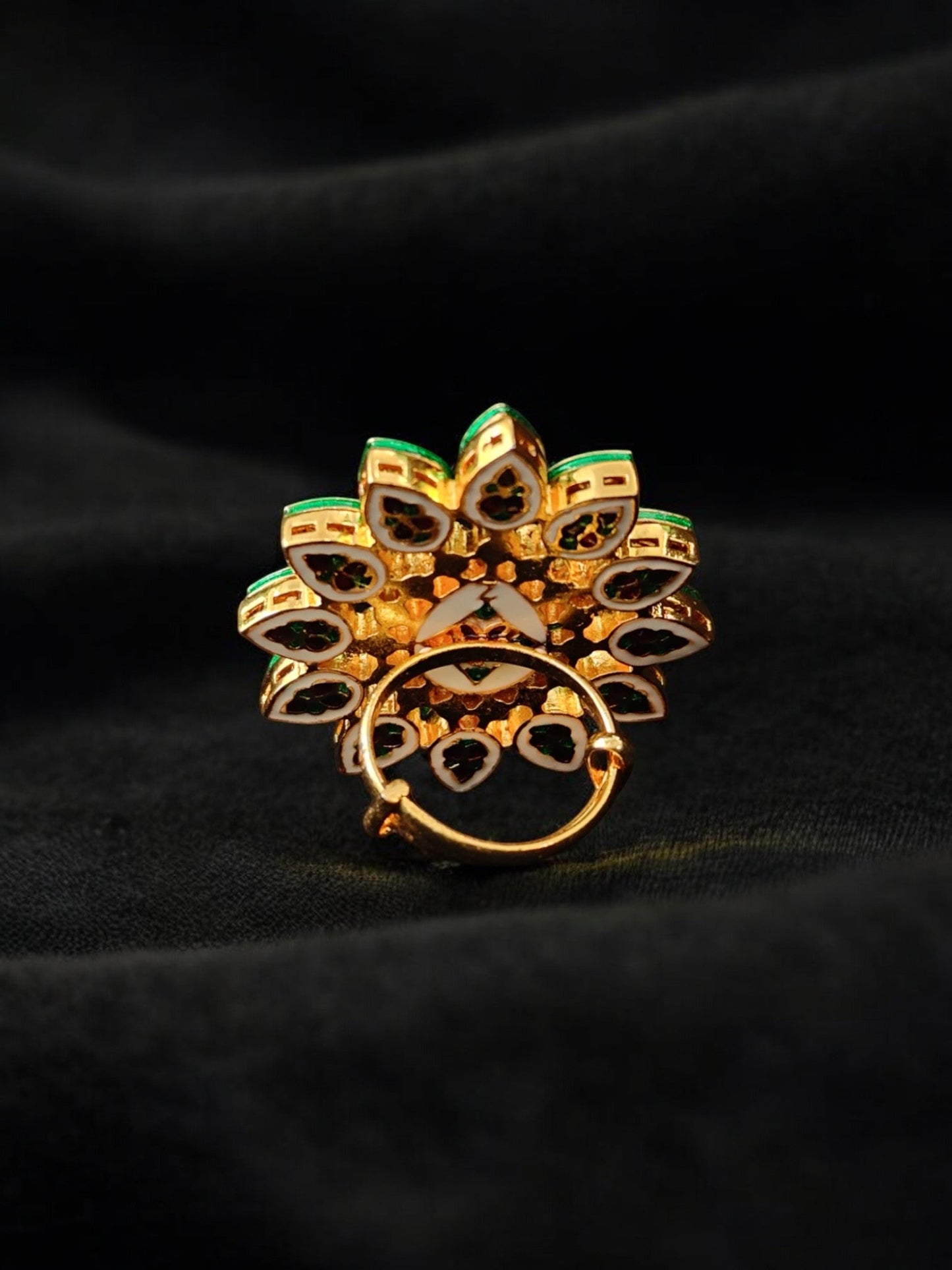 Prisha Kundan Cocktail Ring
