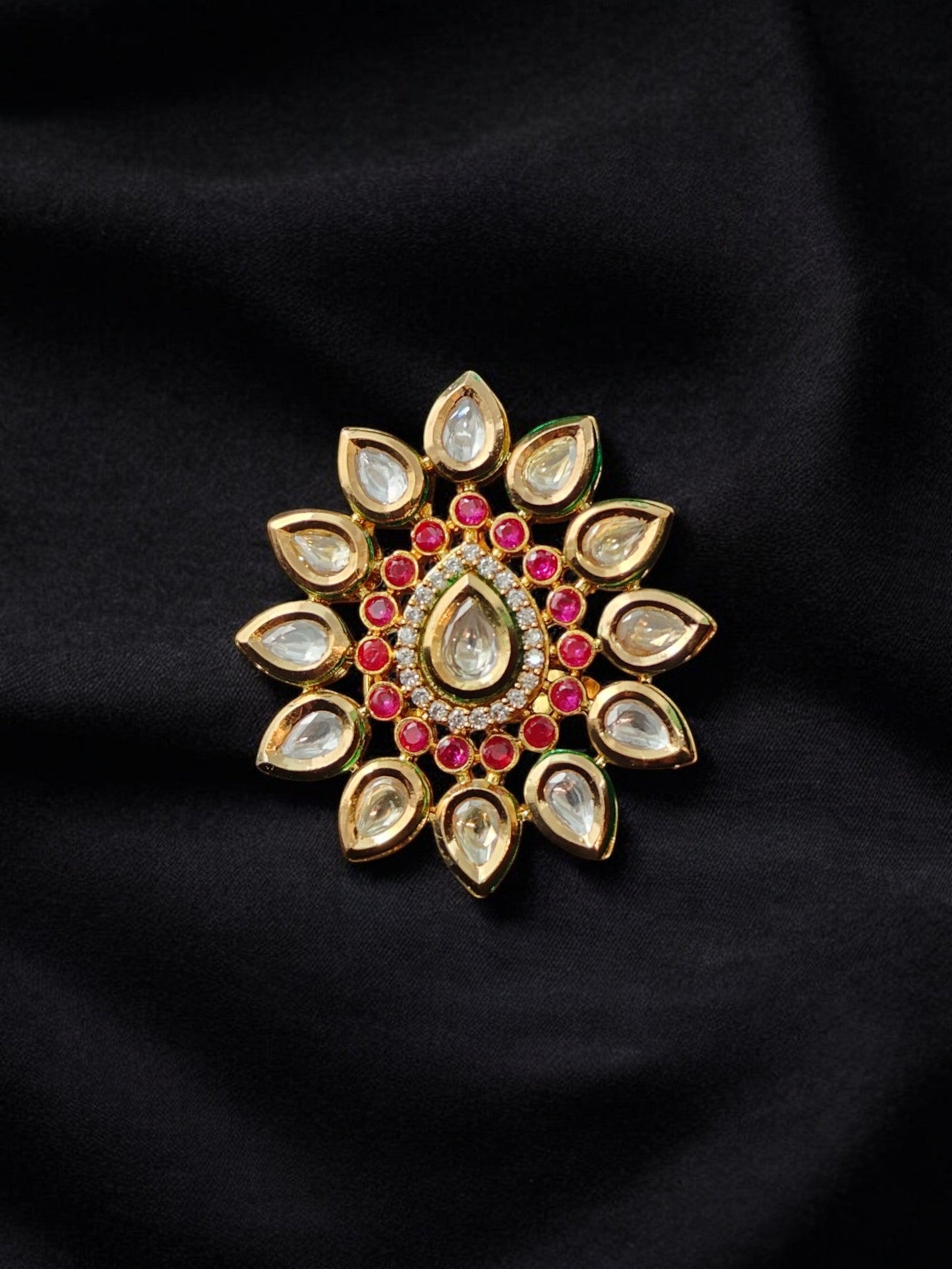 Prisha Kundan Cocktail Ring