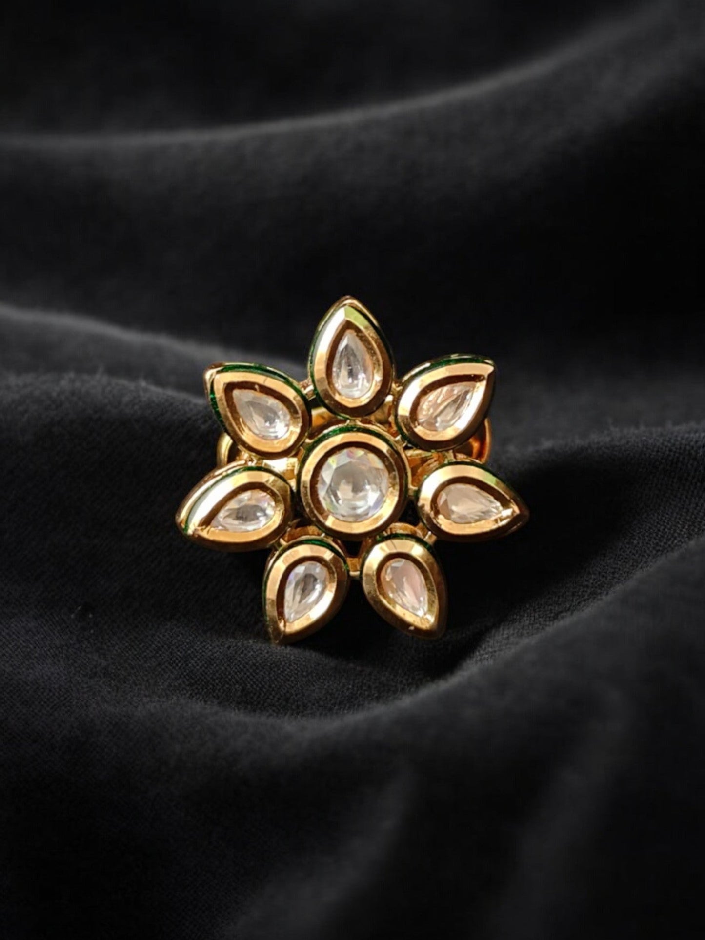 Pavitra Kundan Cocktail Ring
