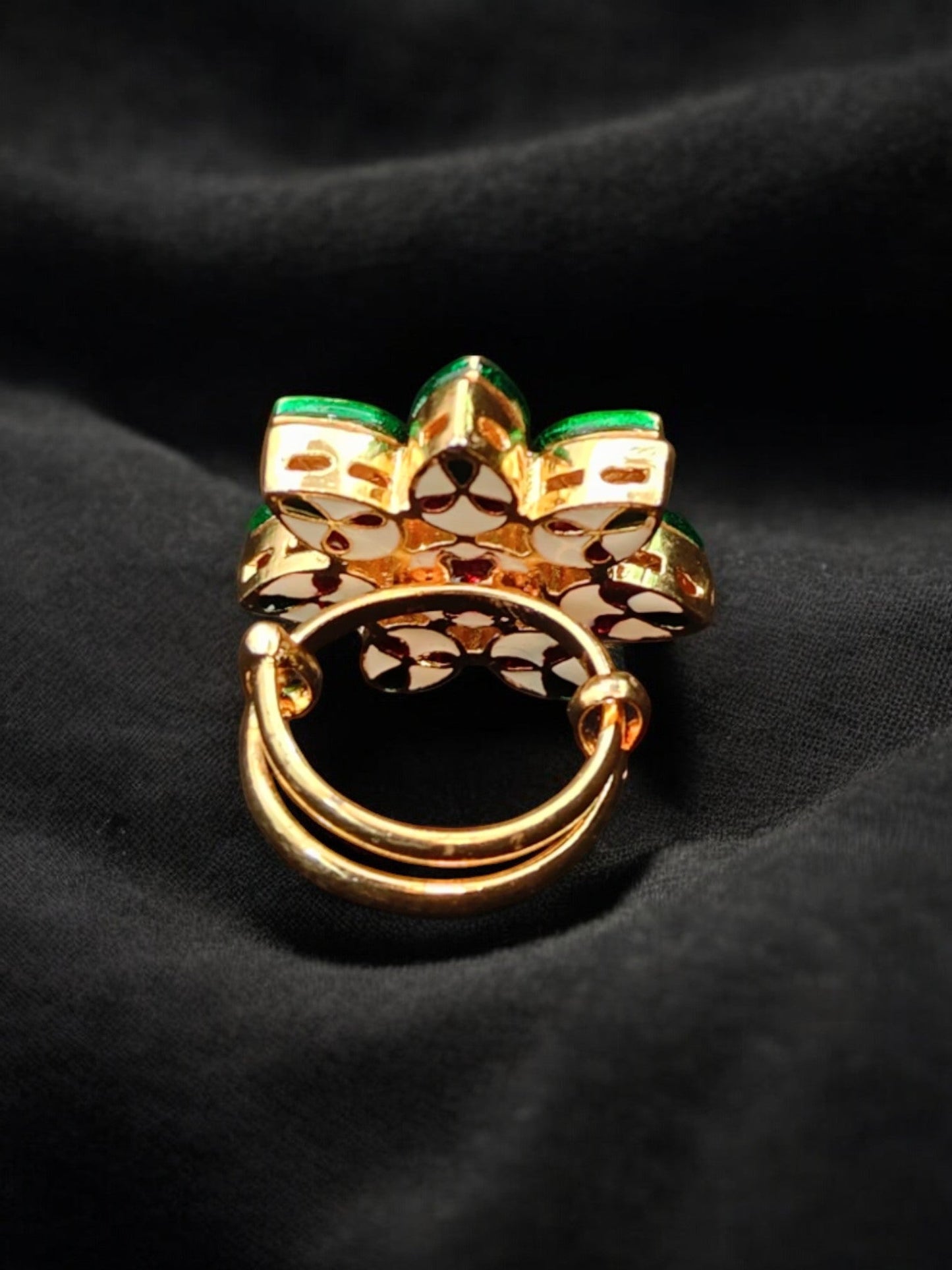 Pavitra Kundan Cocktail Ring