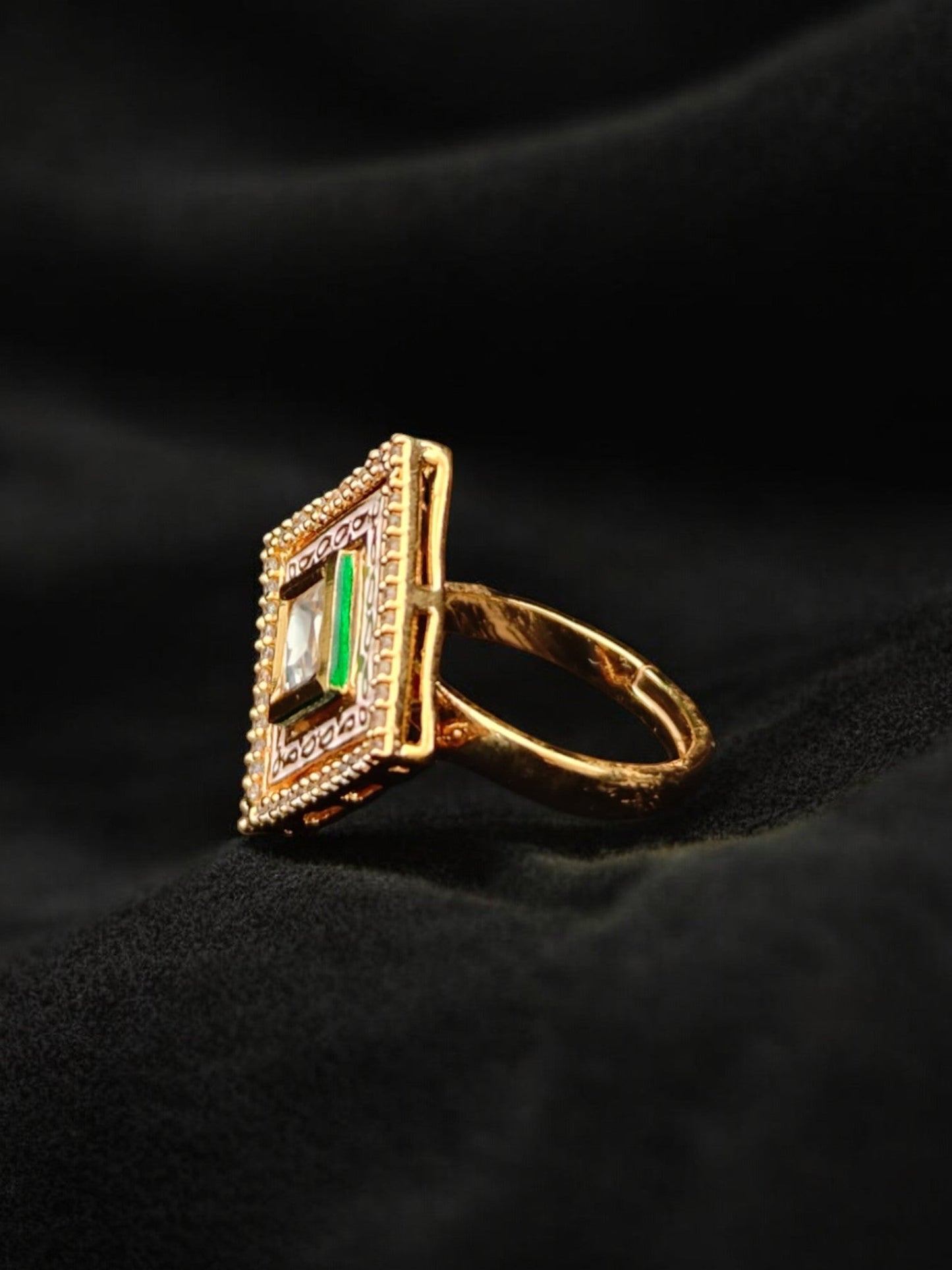 Radhika Kundan Cocktail Ring