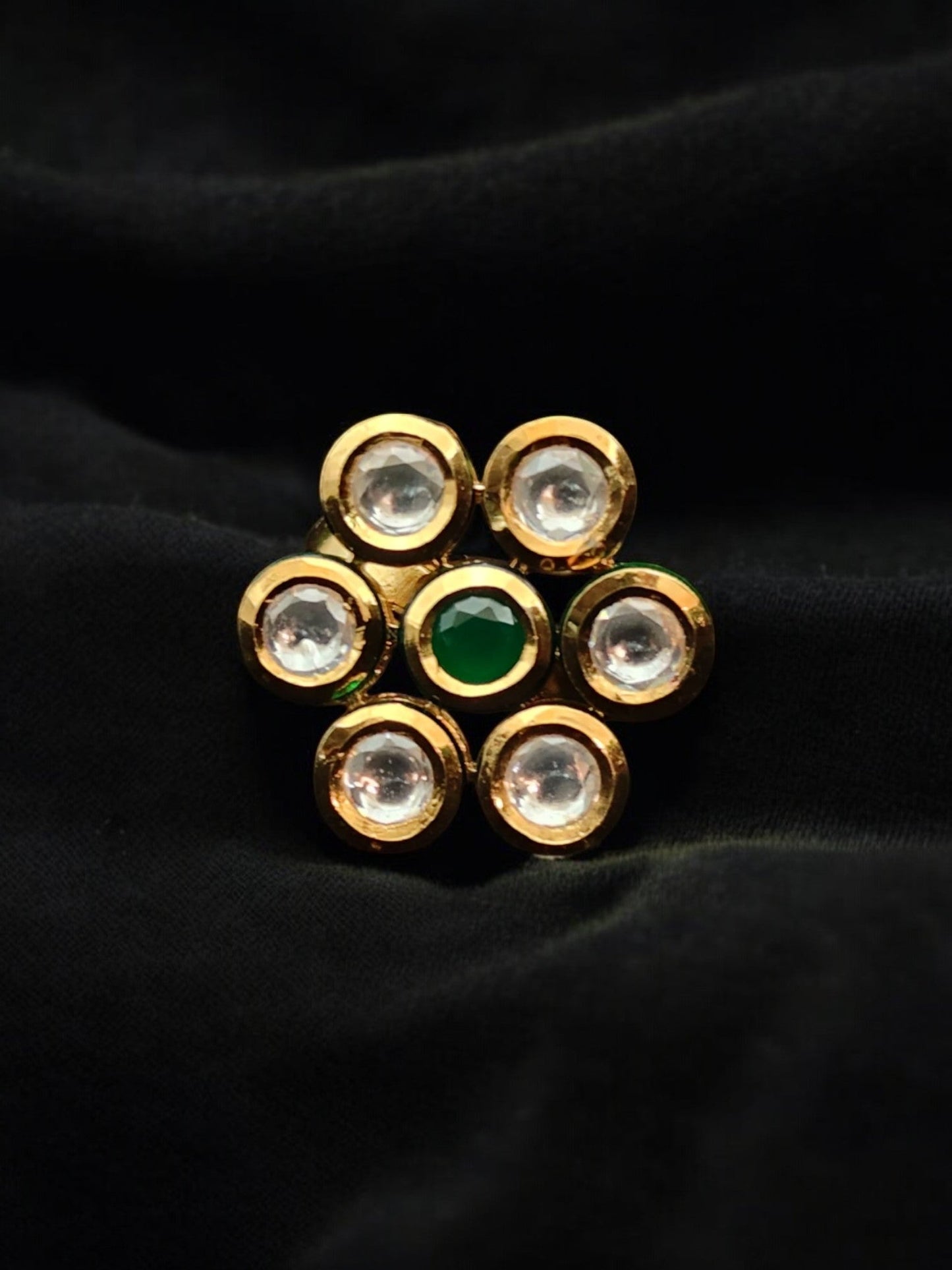 Reva Kundan Cocktail Ring