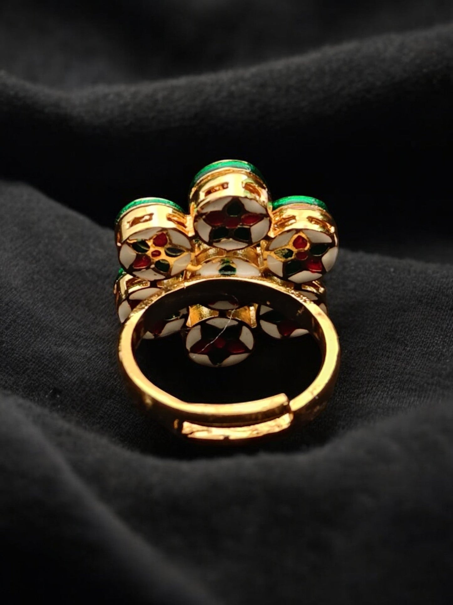 Reva Kundan Cocktail Ring