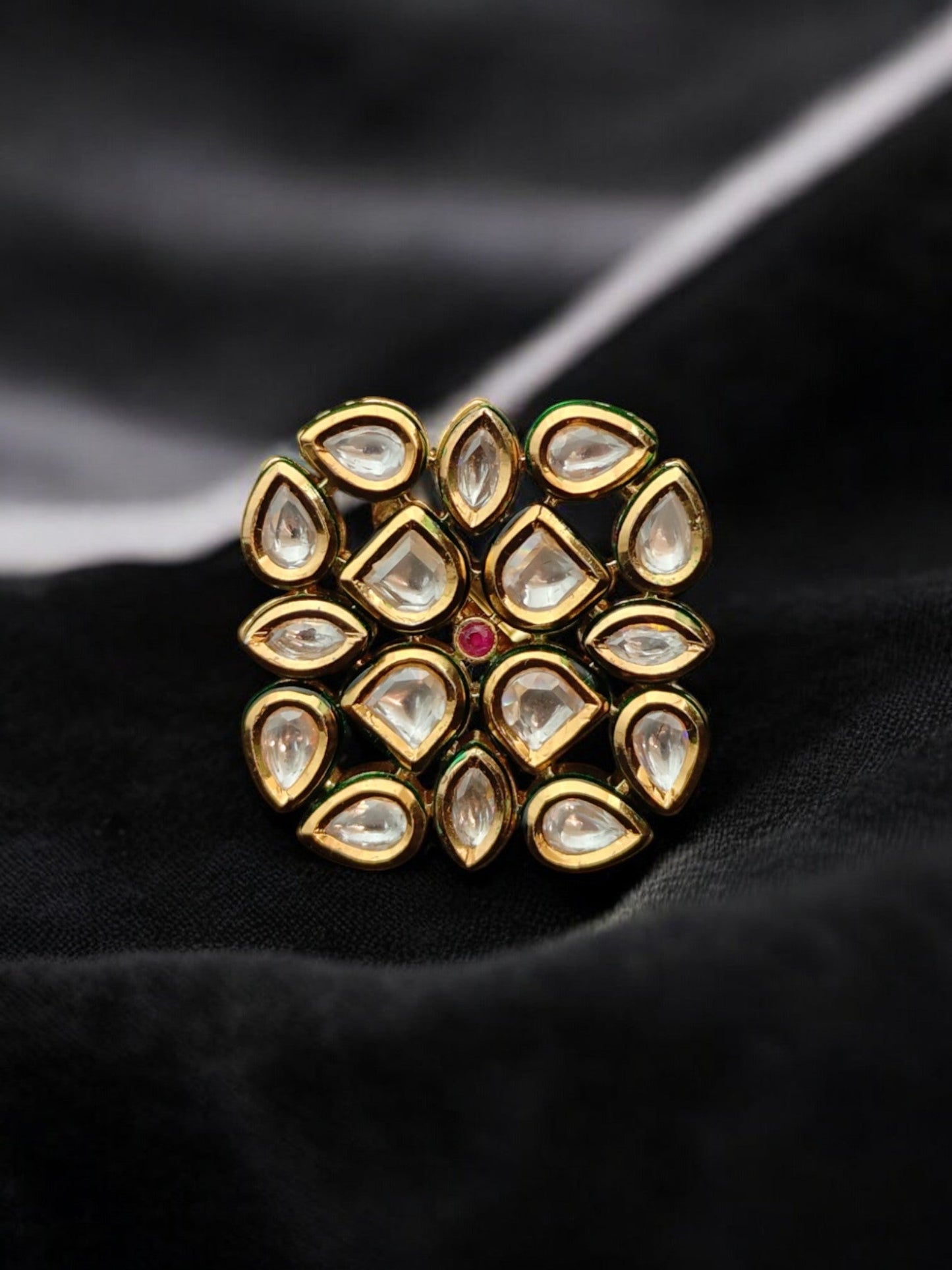 Roshni Kundan Cocktail Ring