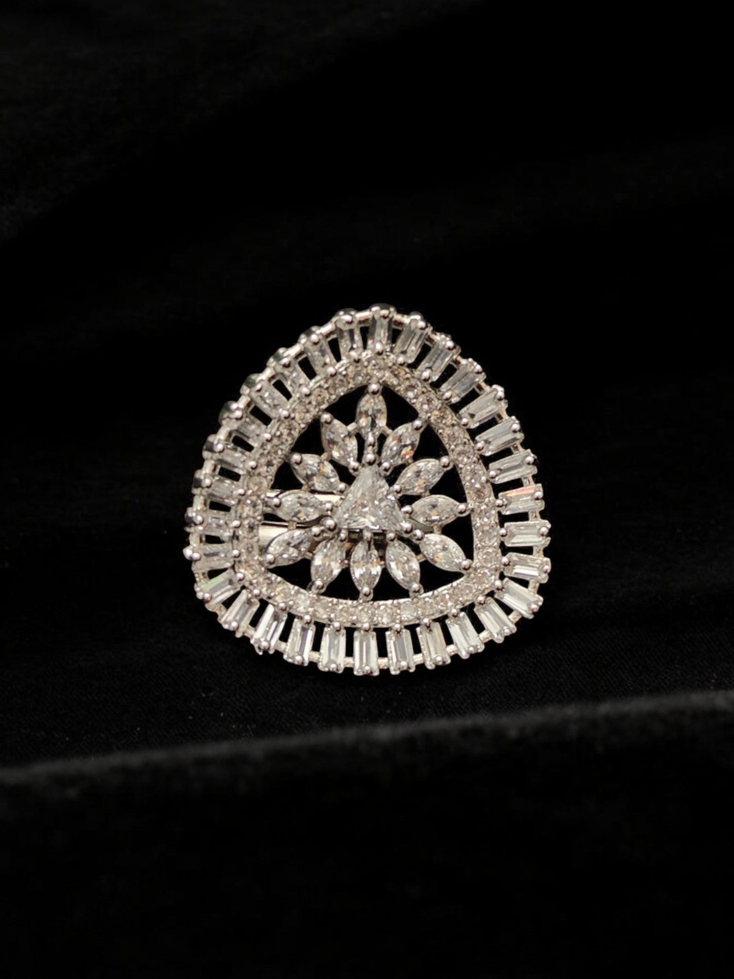 Sneha Zircon Cocktail Ring