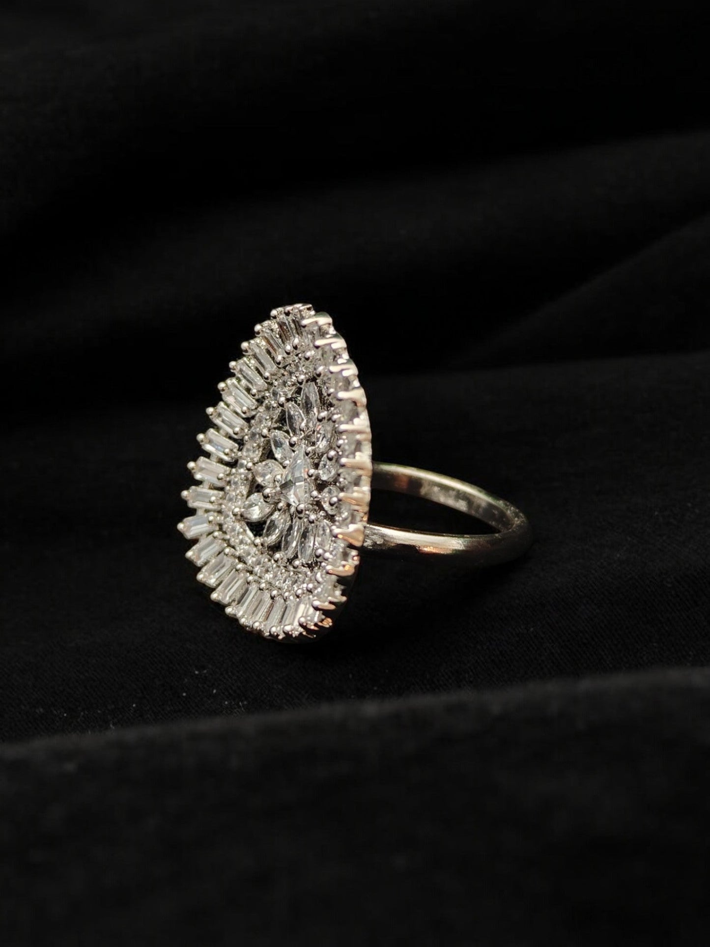 Sneha Zircon Cocktail Ring