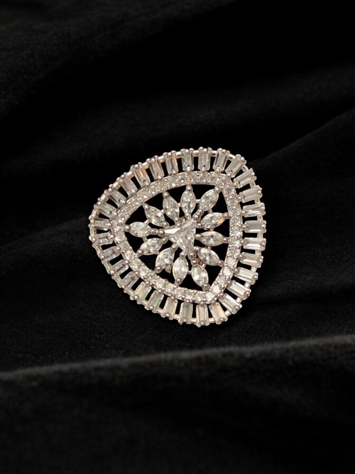 Sneha Zircon Cocktail Ring