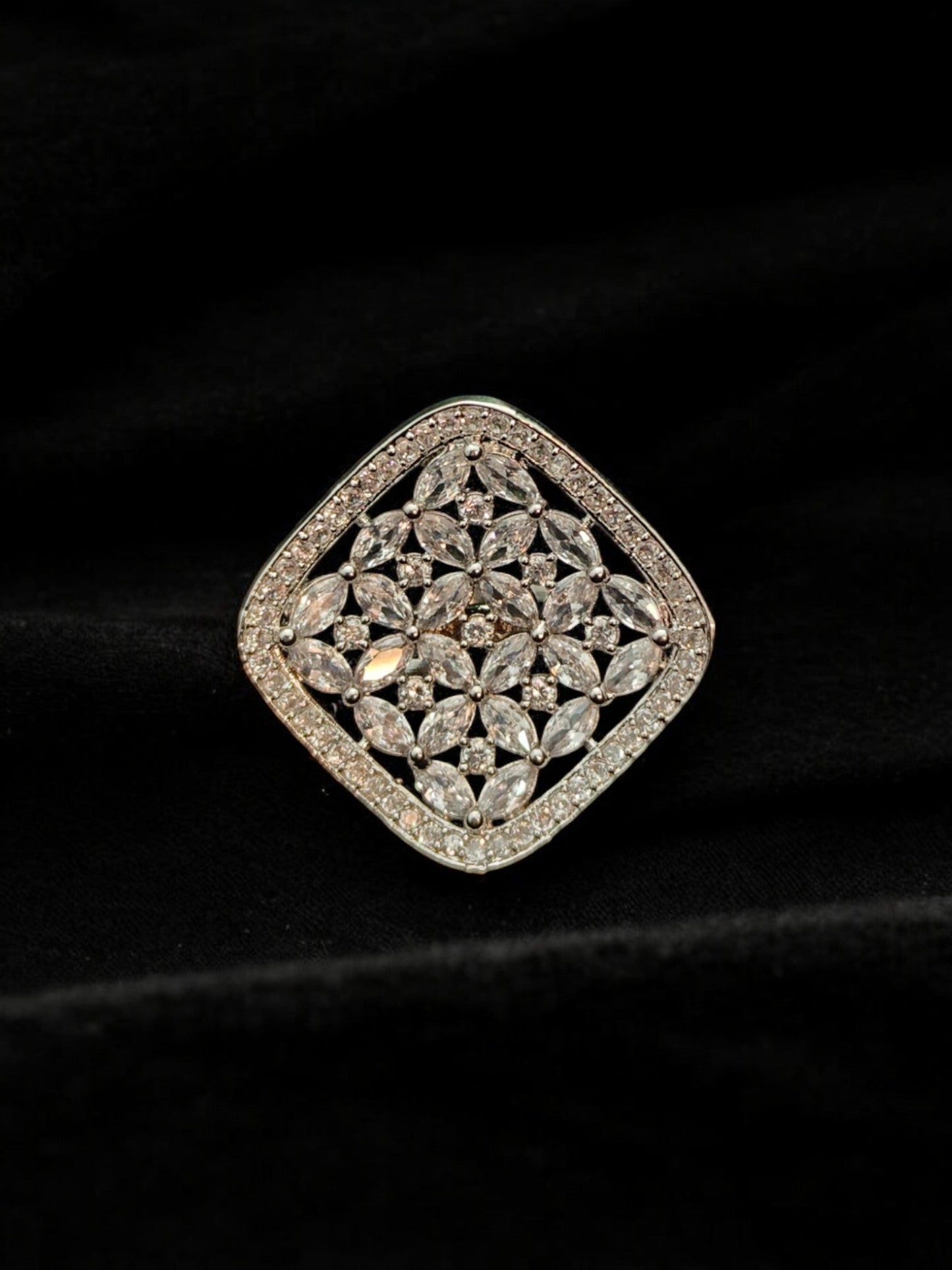 Tanvi Zircon Cocktail Ring