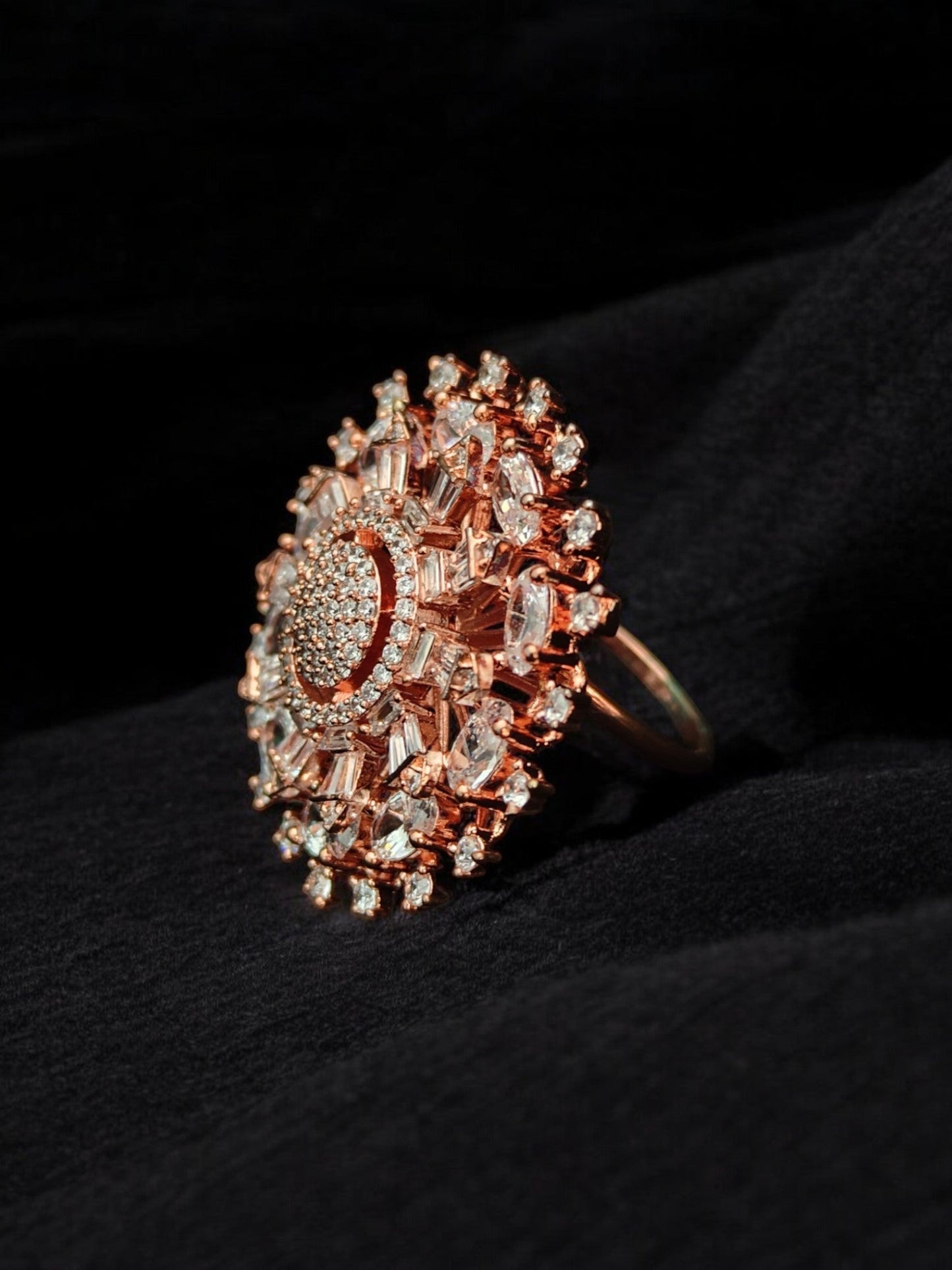 Trisha Zircon Cocktail Ring