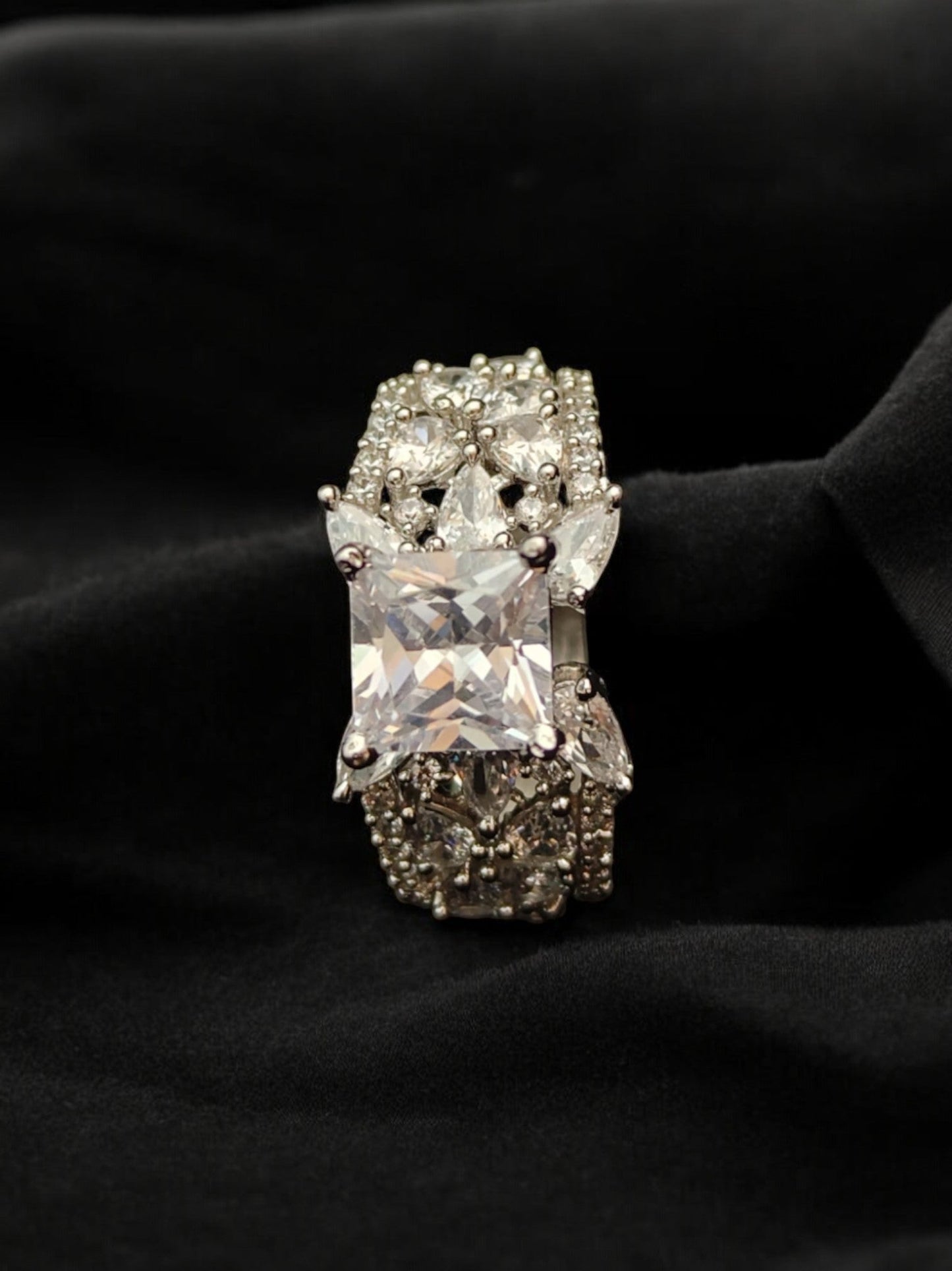 Tanya Zircon Cocktail Ring