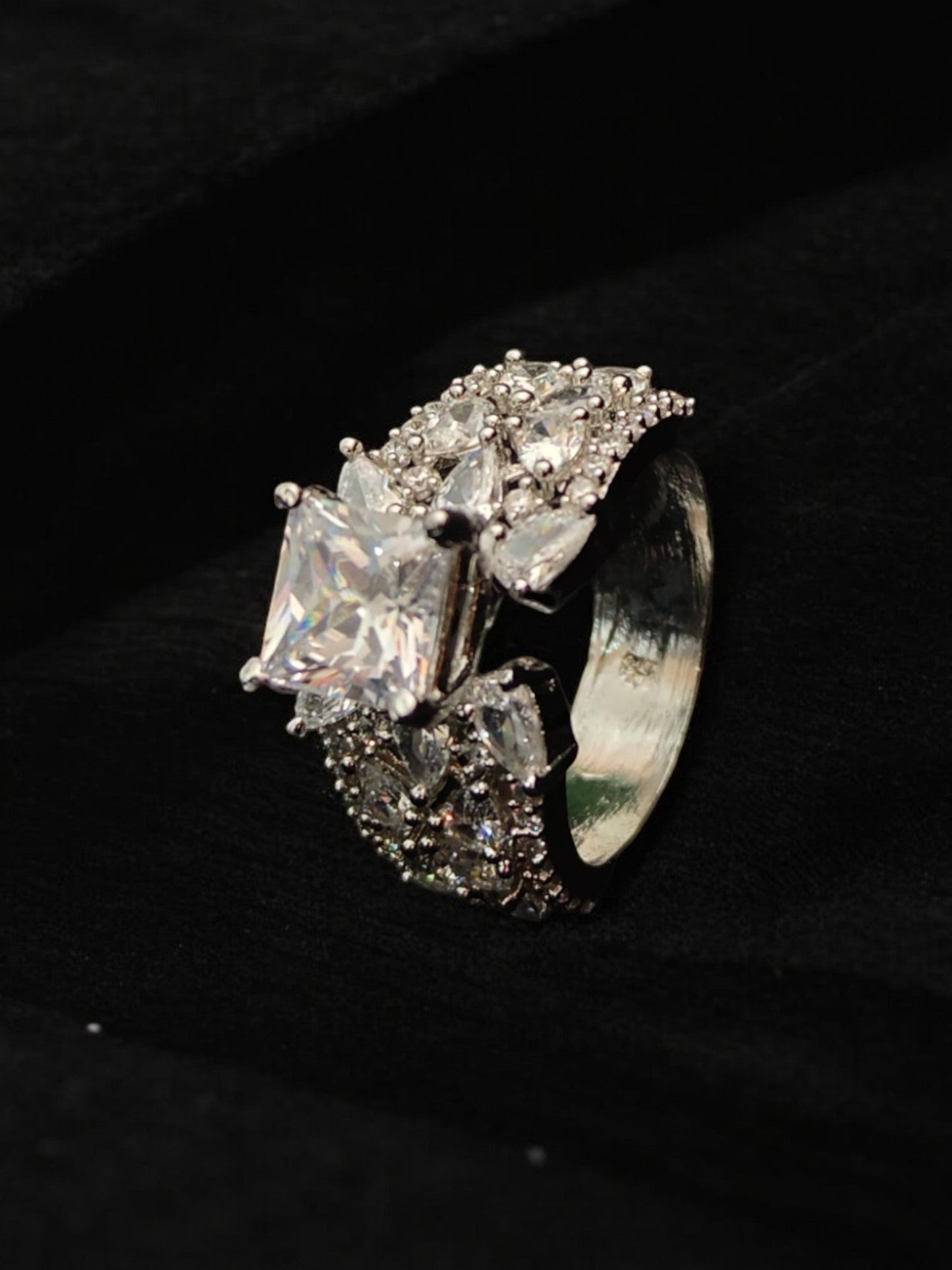 Tanya Zircon Cocktail Ring