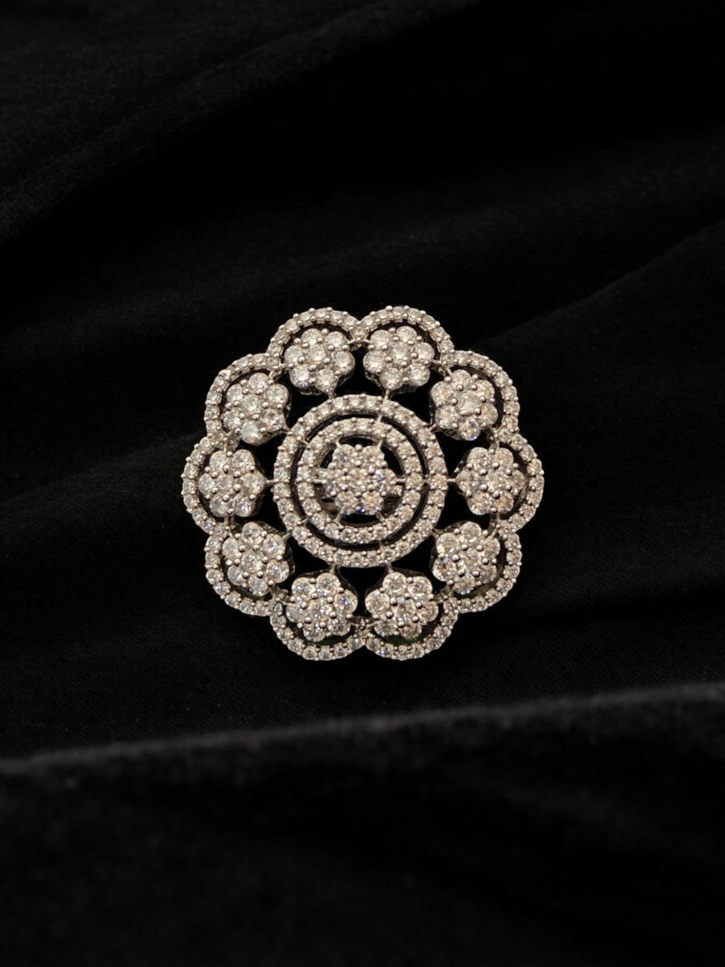 Vedika Zircon Cocktail Ring