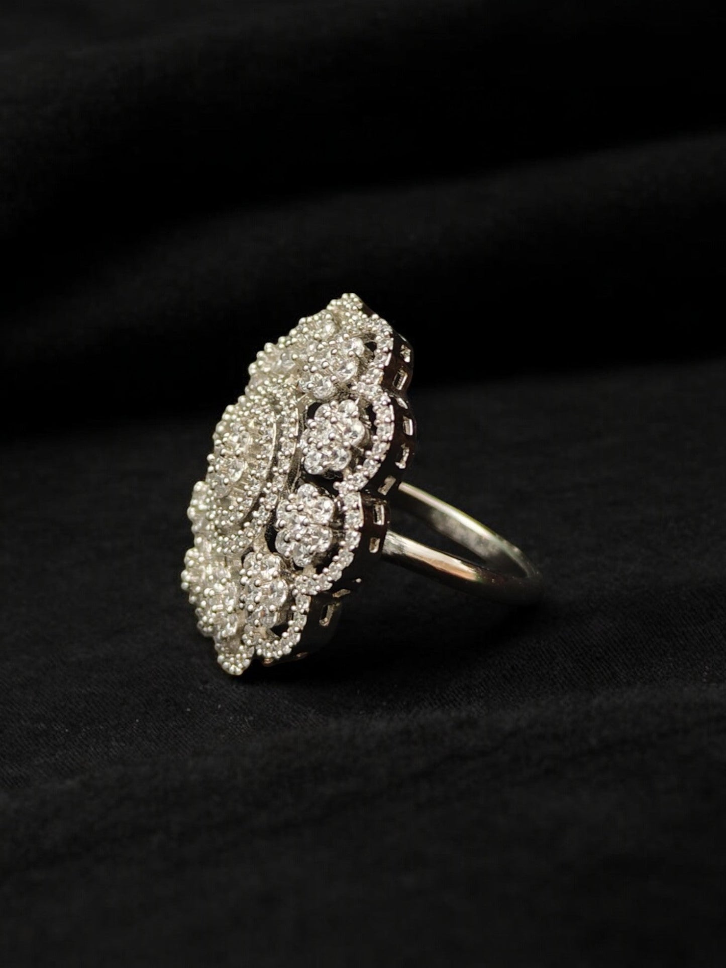 Vedika Zircon Cocktail Ring