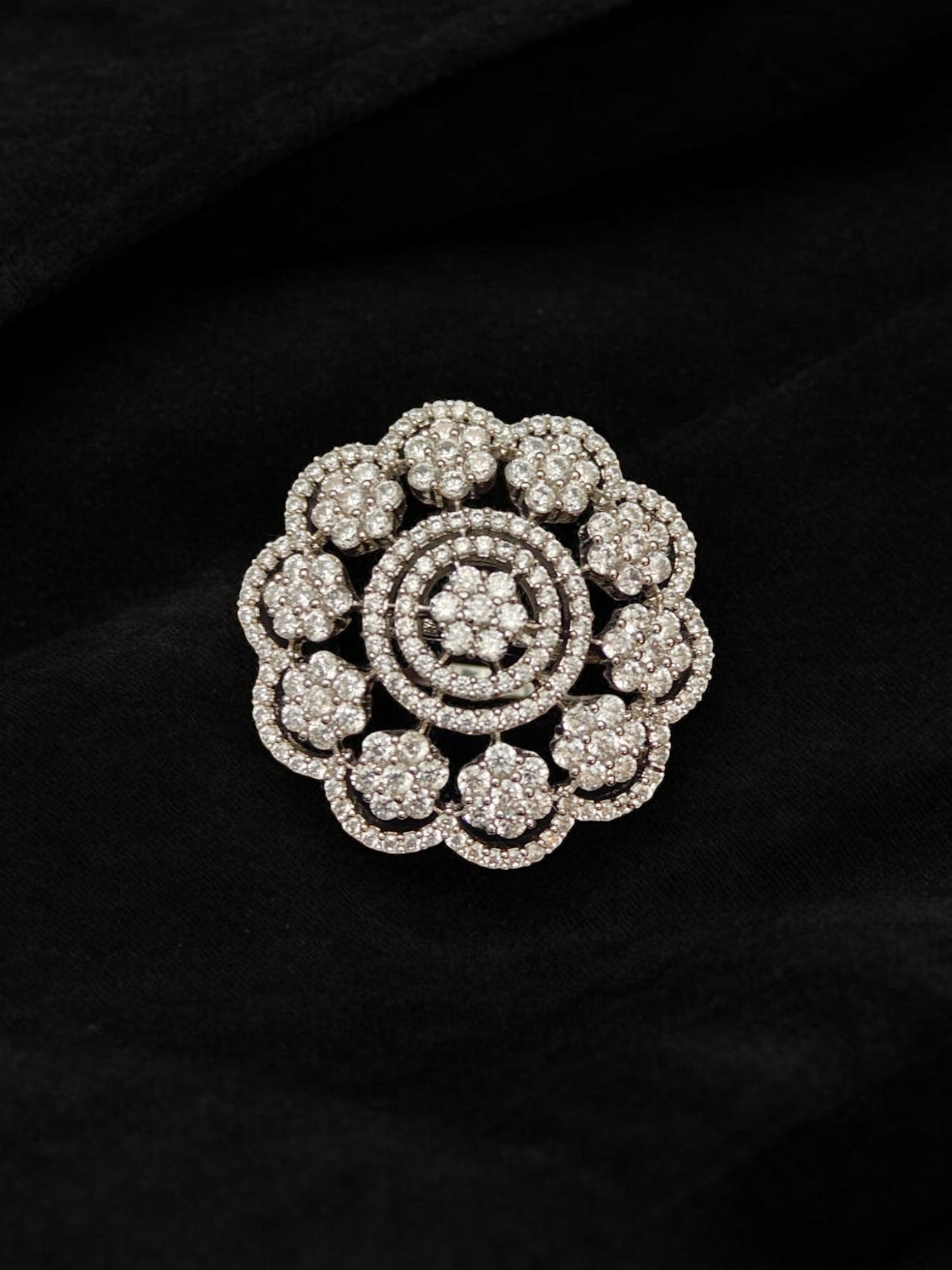 Vedika Zircon Cocktail Ring