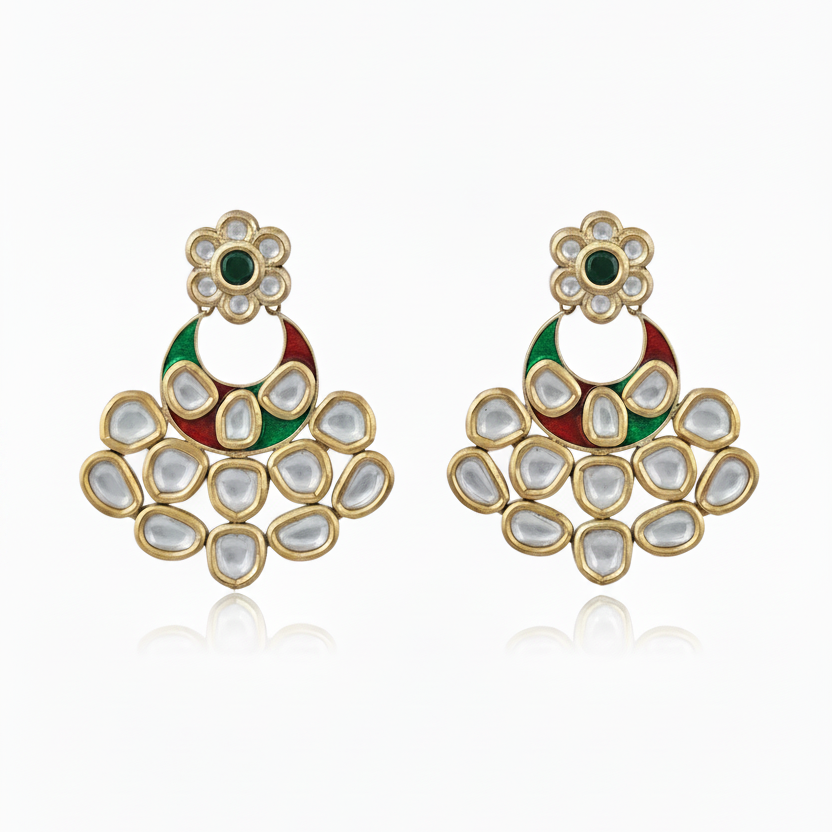 Prisha Kundan Earrings