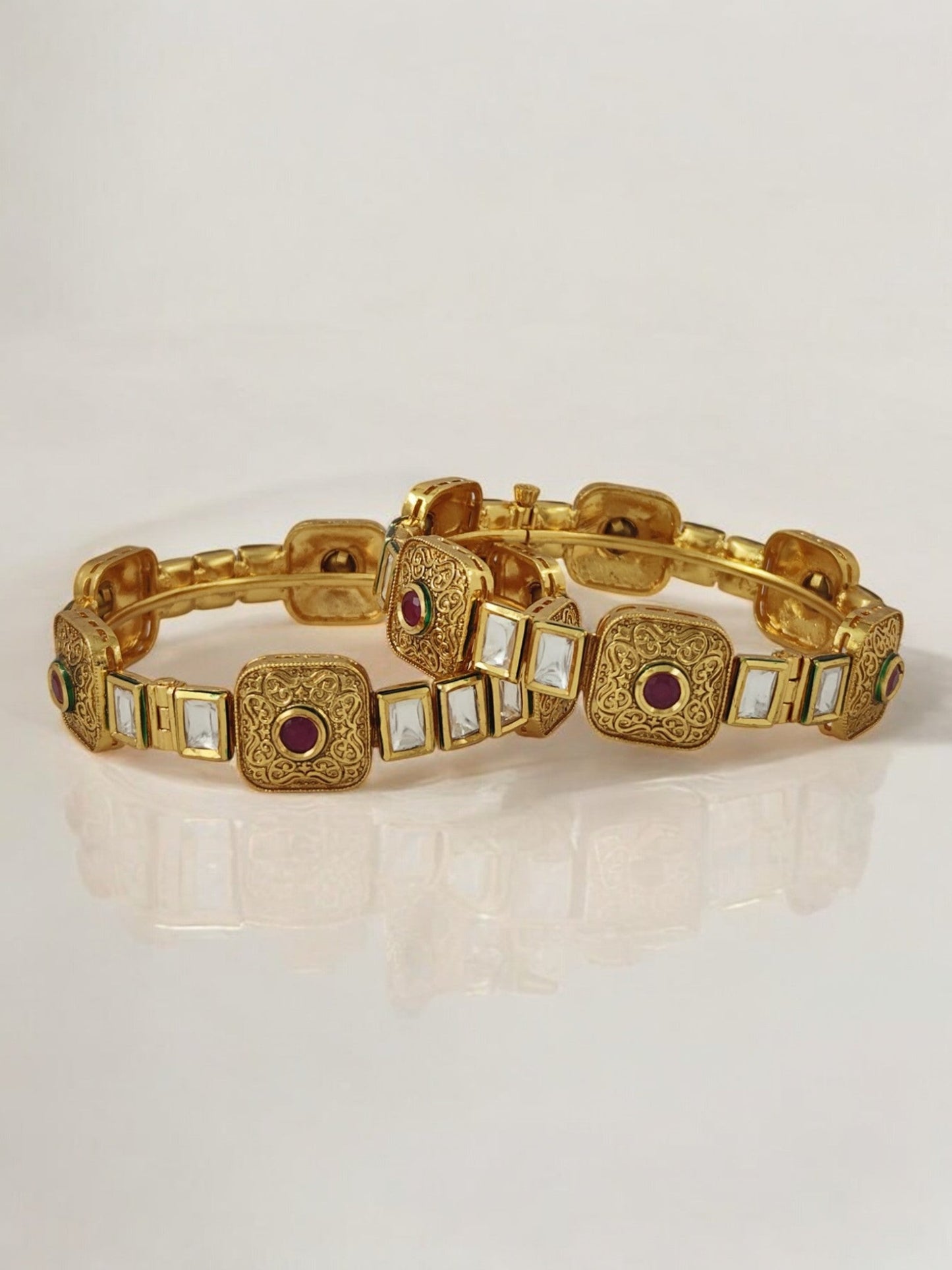 Misha Kundan Bangles