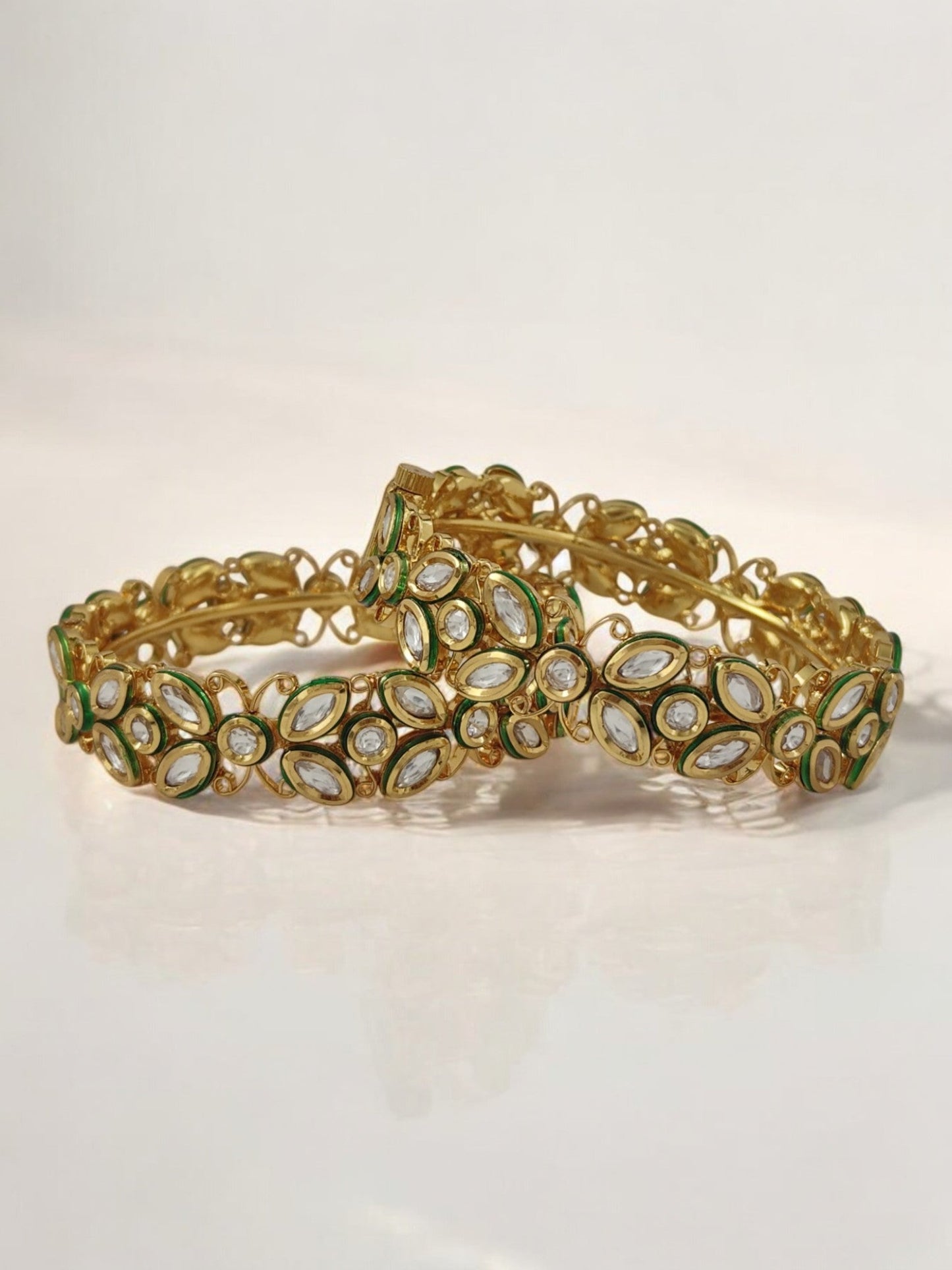 Prisha Kundan Bangles