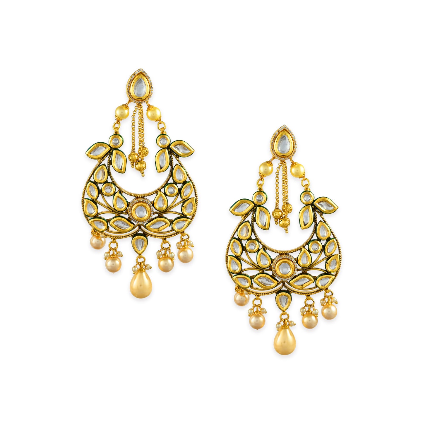 Gulab Kundan Earrings