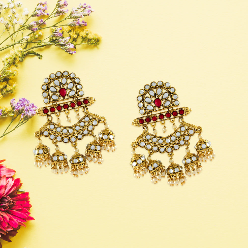 Diya Polki Earrings