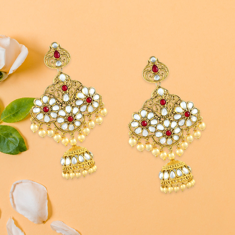 Mira Polki Earrings
