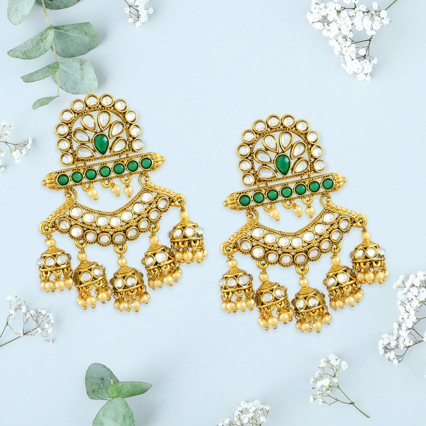Diya Polki Earrings