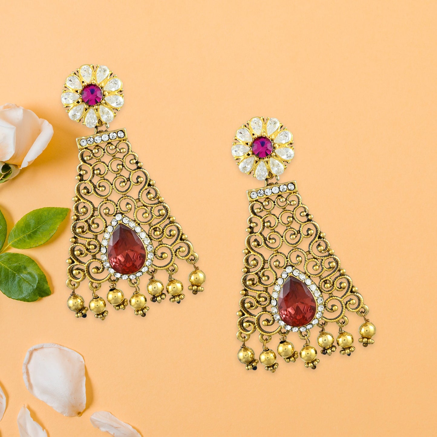 Tulsi Polki Earrings
