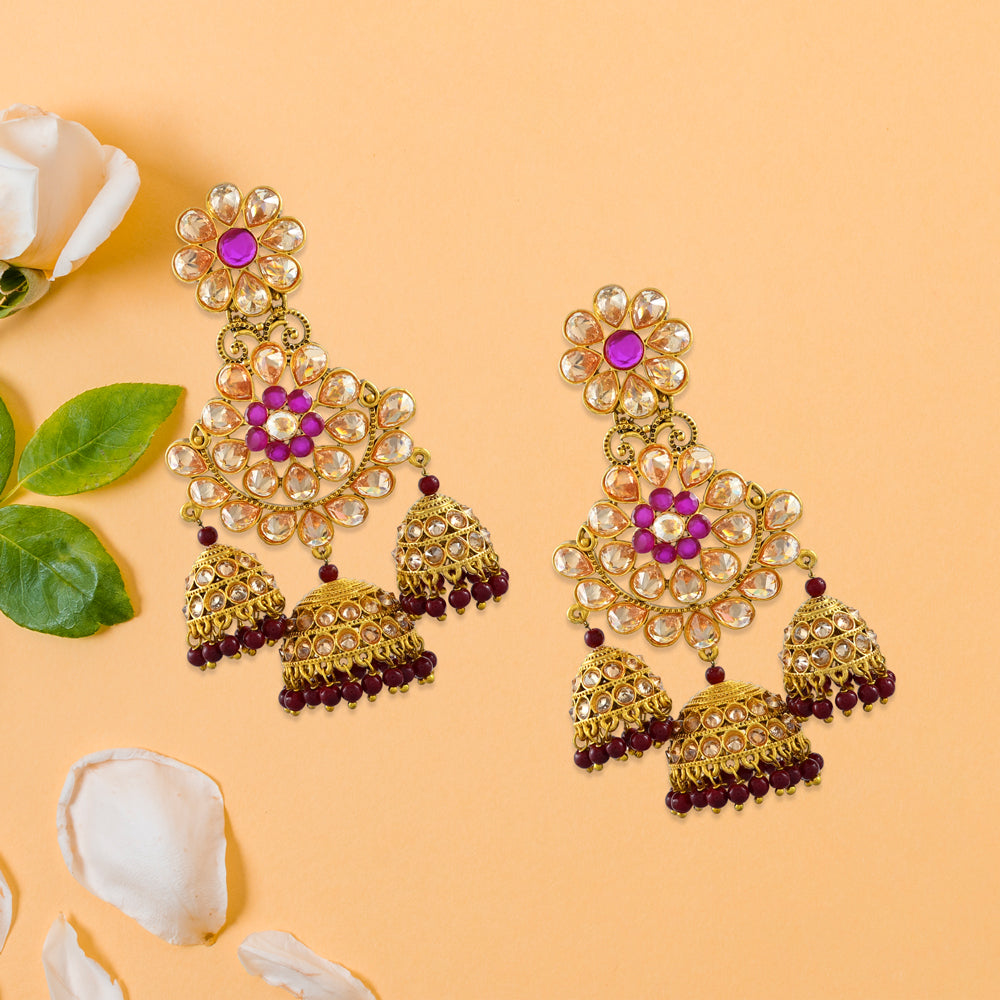 Indrani Polki Earrings