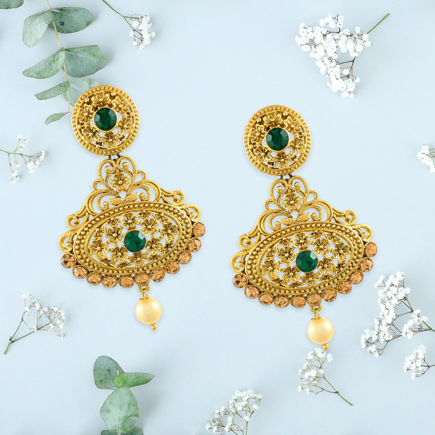 Diya Polki Earrings