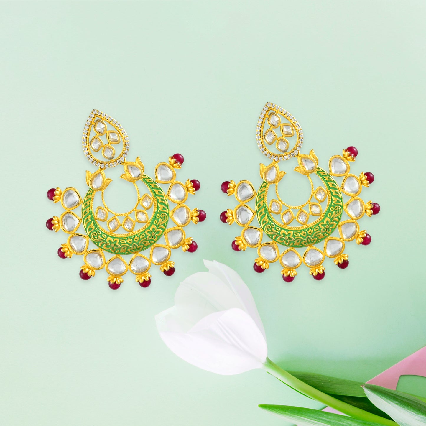 Megha Kundan Earrings