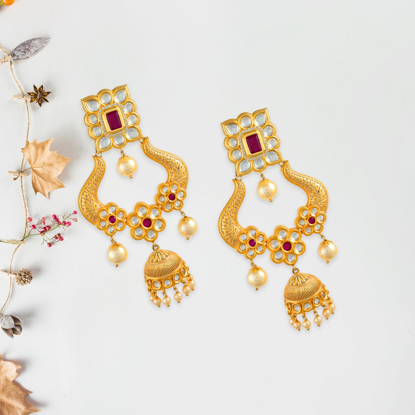 Kajal Kundan Earrings