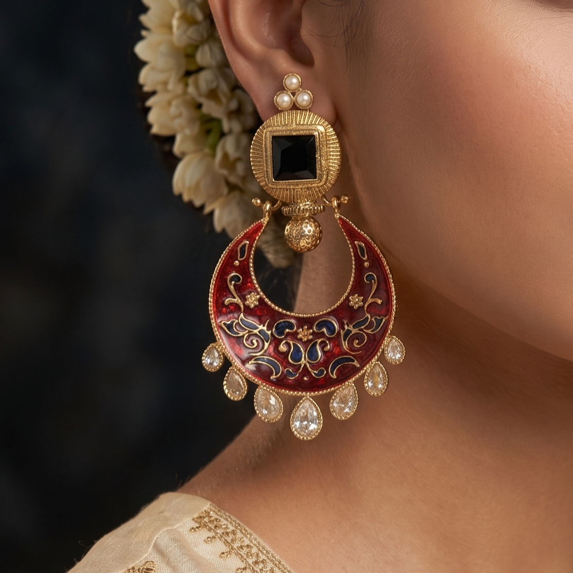 Polki Earring - E000TG