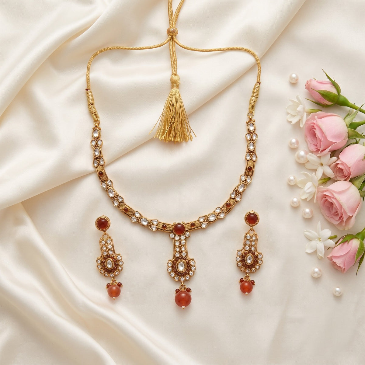 Anika Polki Necklace Set