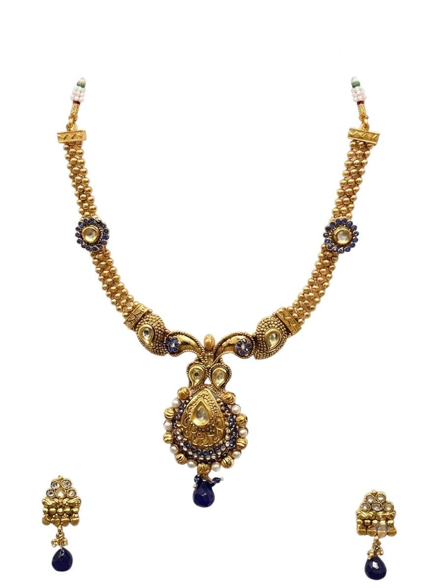 Polki Necklace Set - E004IT
