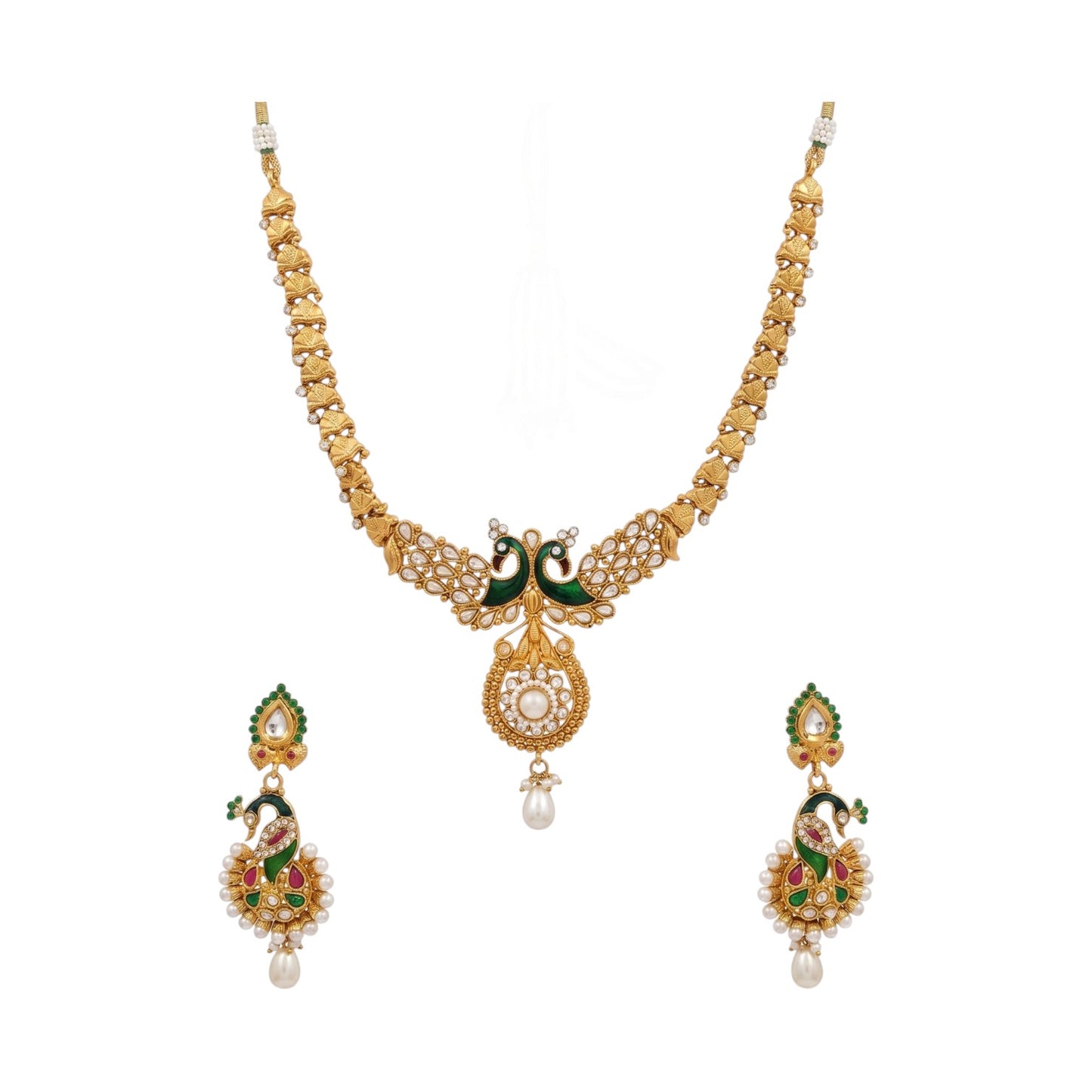 Polki Necklace Set - E004K2